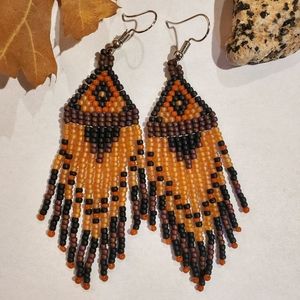 Seed bead earrings